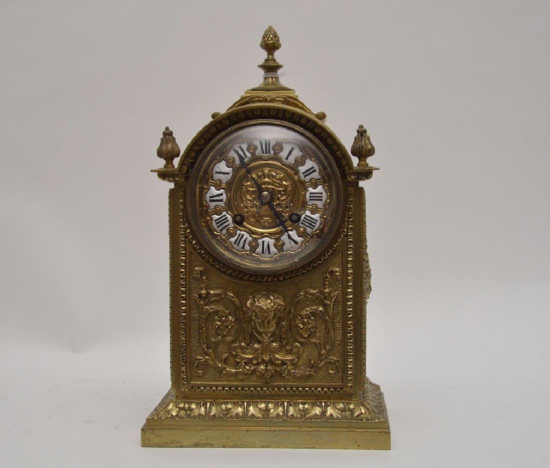 19th Century French Bronze Mantel Clock with time and (1 of 7)