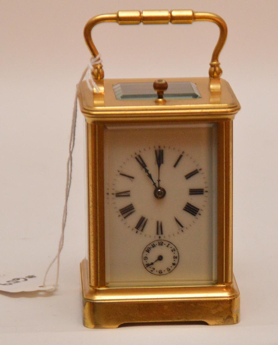 Antique French Sonnere Carriage Clock with repeating (1 of 5)