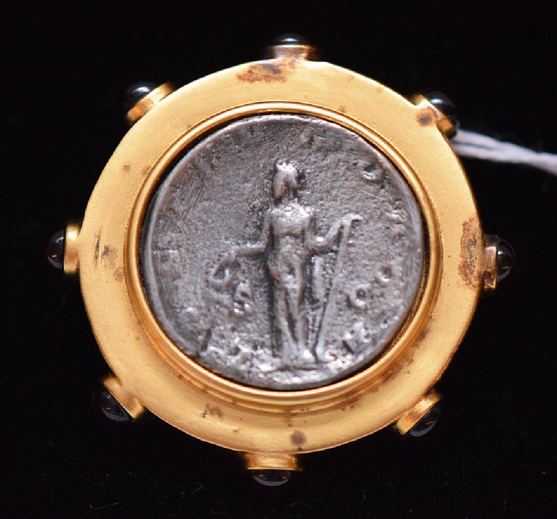 Early Continental Silver Coin set in a gold wash (1 of 6)