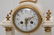 19th Century Gilt Bronze & White Marble Clock - 2