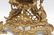 French Bronze Clock with scroll & grape vine design and - 3