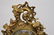 French Bronze Clock with scroll & grape vine design and - 4