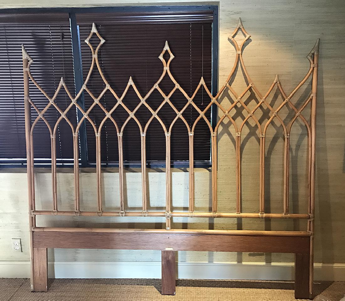 McGuire "Rattan Gothic" headboard (1 of 4)