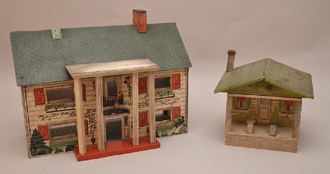2 American vintage doll houses, Small one with hinged (1 of 7)