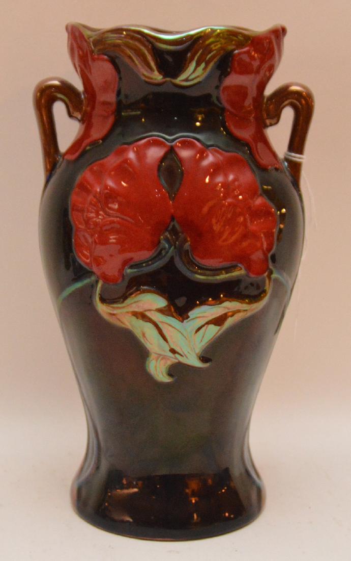 Zsolnay Porcelain Art Nouveau Form Vase. Condition:: Zsolnay Porcelain Art Nouveau Form Vase. Condition: good. Ht. 9 1/4"