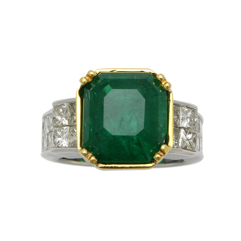 Emerald Diamond 14K Gold Ring (1 of 4)