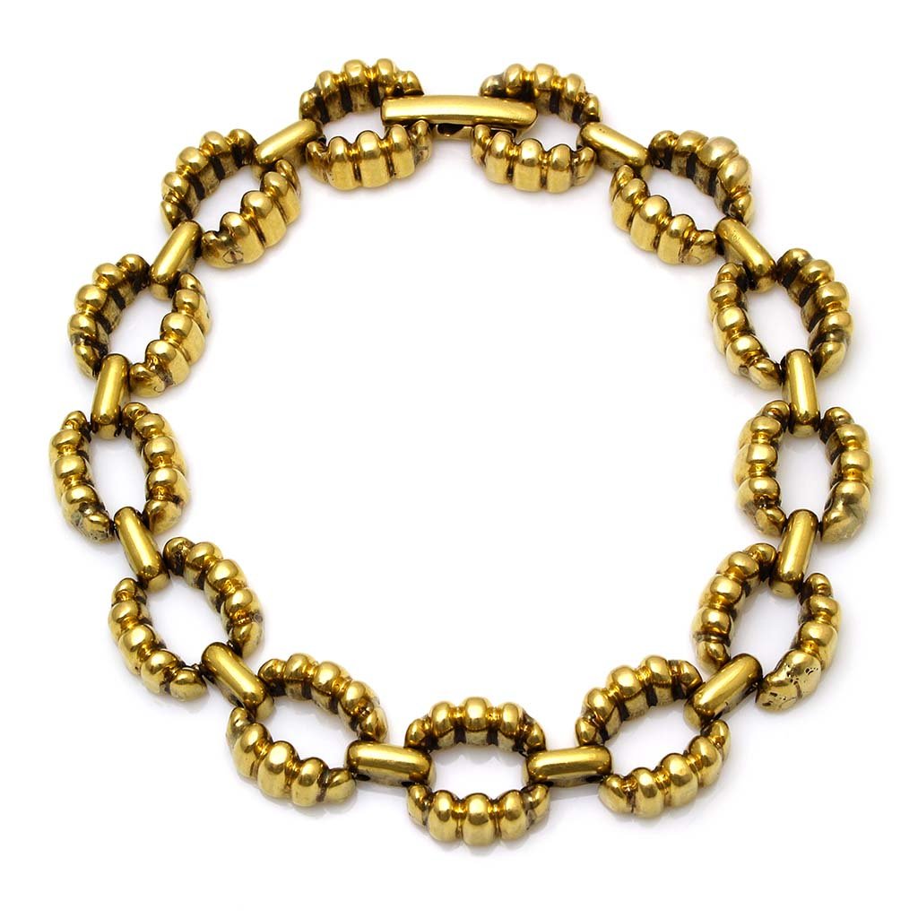 Cartier Swiss 18K Yellow Gold Circle Link Bracelet (1 of 4)