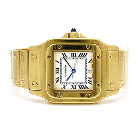 Cartier Santos 18K Yellow Gold Watch (1 of 4)
