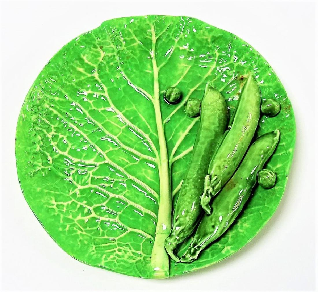 RARE DODIE THAYER LETTUCE-WARE PEA POD DISH (1 of 3)
