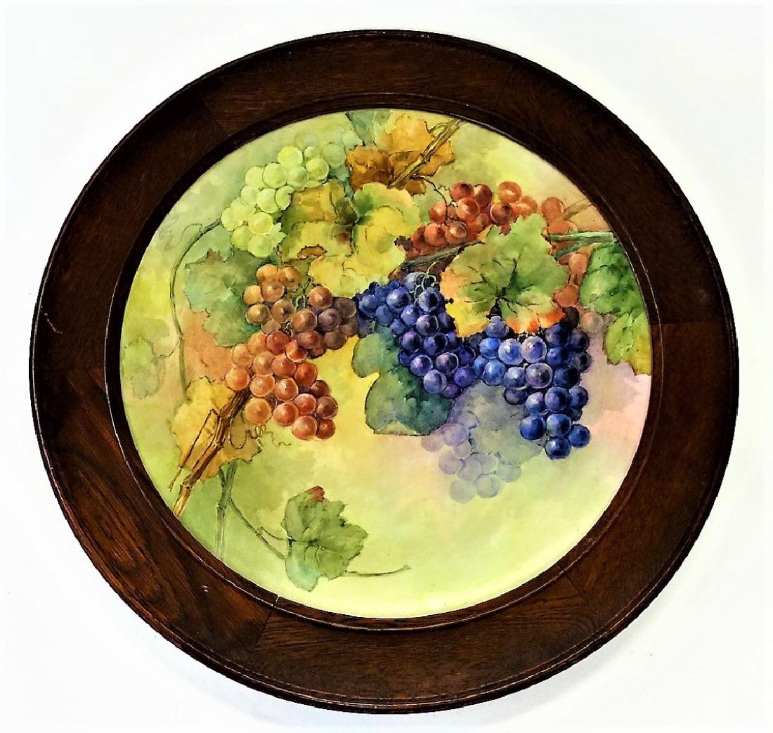 HUGE LIMOGES ANTIQUE T&V H. PAINTED PORCELAIN TRAY (1 of 3)