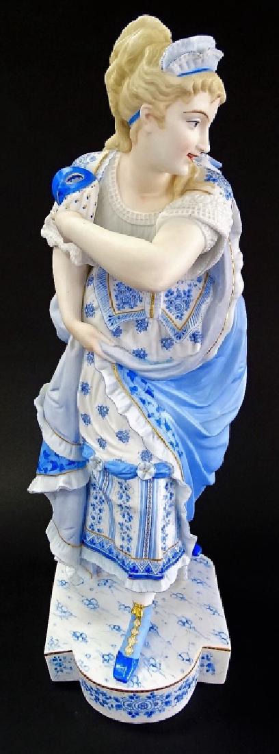 ANTIQUE RUDOLSTADT GERMAN BISQUE PORC. FIGURE (1 of 3)