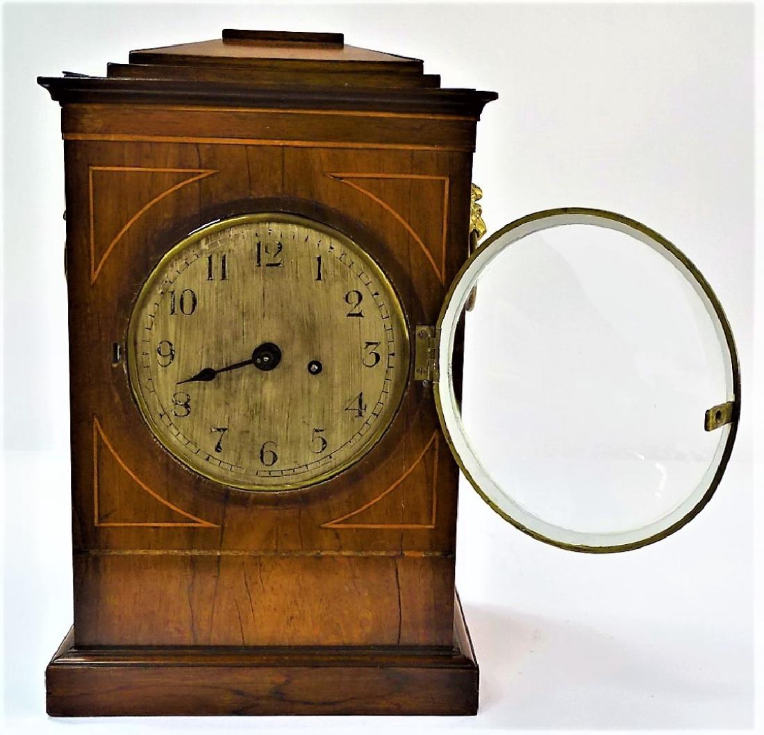 LATE 19TH C. ENGLISH MAHOGANY BRACKET CLOCK (1 of 5)