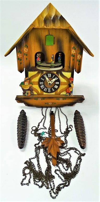 W. GERMAN CARVED & PAINTED KAISERWALZER CUCKOO (1 of 3)