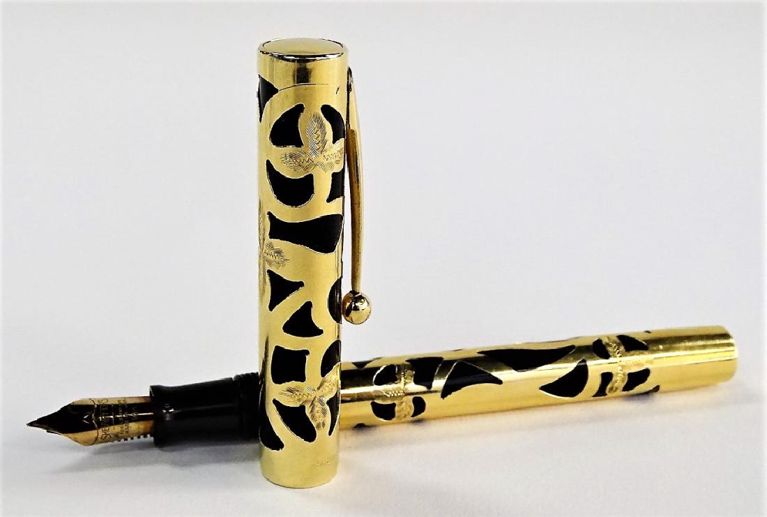 SHAEFFER NOSTALGIA 14KT YG FILIGREE OVERLAY PEN (1 of 5)
