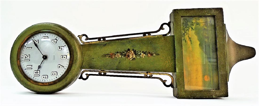 VINTAGE GILBERT DECORATED BANJO WALL CLOCK (1 of 5)