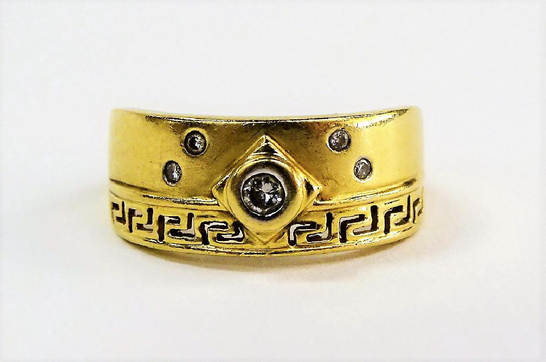 LADIES 14KT GOLD DIAMOND RING (1 of 5)