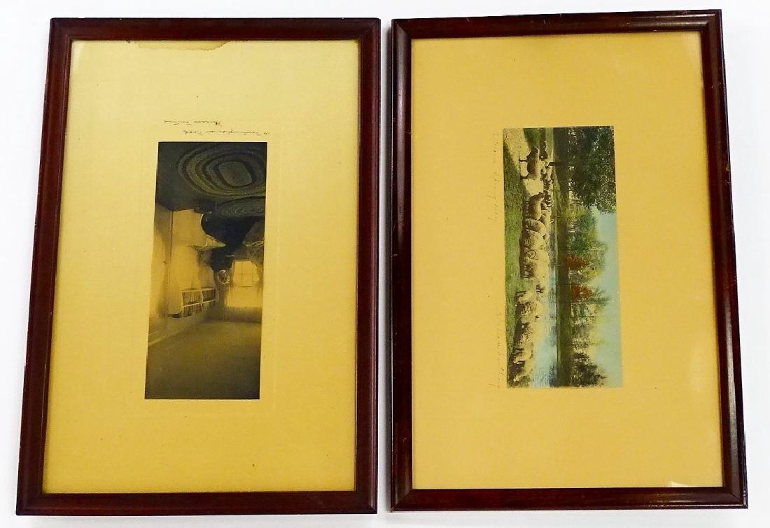 2 WALLACE NUTTING HAND COLORED PRINTS SIGNED (1 of 3)