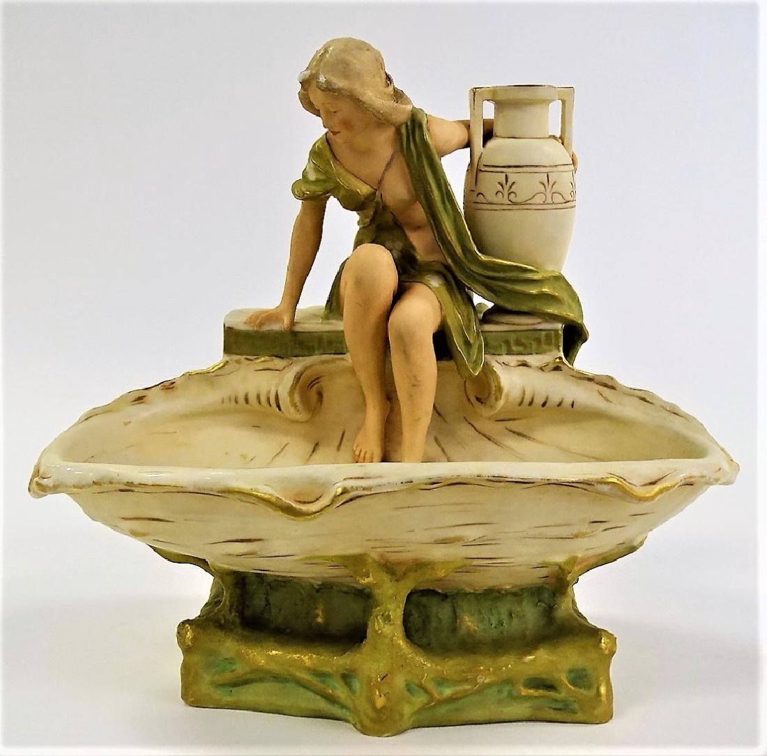 ROYAL DUX ART NOUVEAU LADY BY FOUNTAIN HAMPEL (1 of 5)