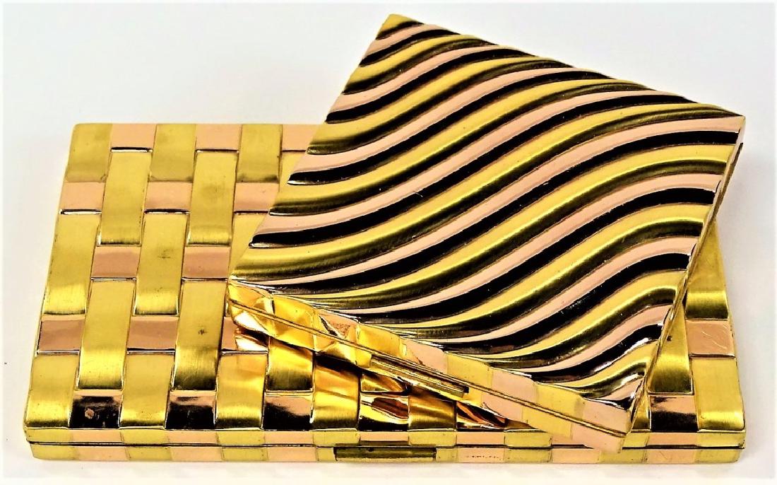 LOT OF 2 EVANS TWO TONE DECO CASES (1 of 3)