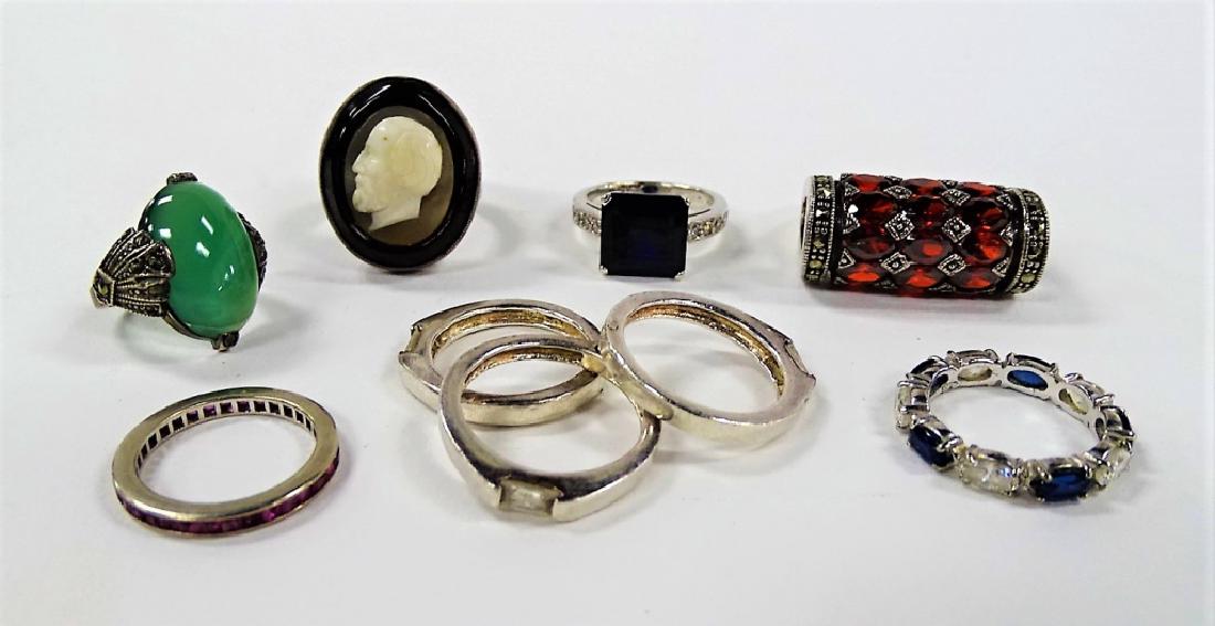 LARGE LOT OF COSTUME RINGS (1 of 1)