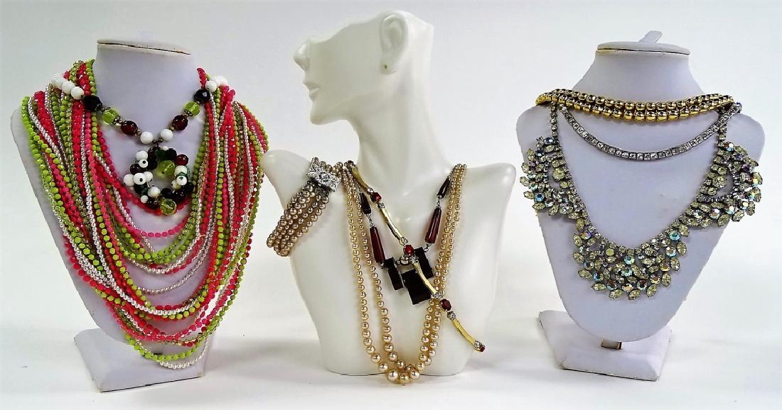 LARGE LOT OF COSTUME NECKLACES (1 of 1)