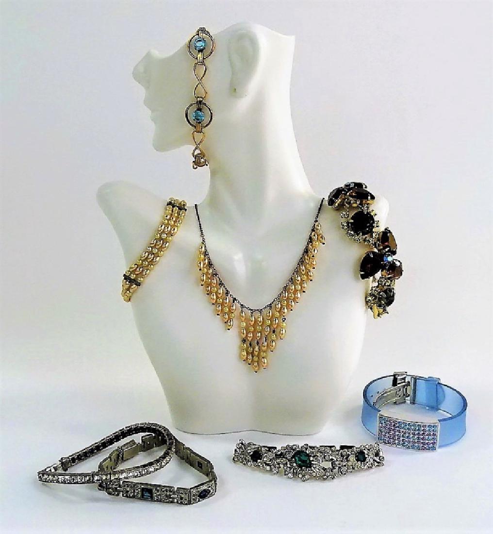 LARGE LOT OF COSTUME BRACELETS (1 of 1)