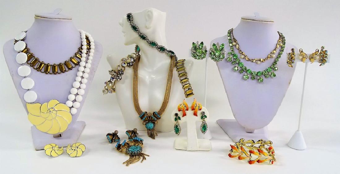 LARGE LOT OF COSTUME JEWELRY SETS (1 of 1)