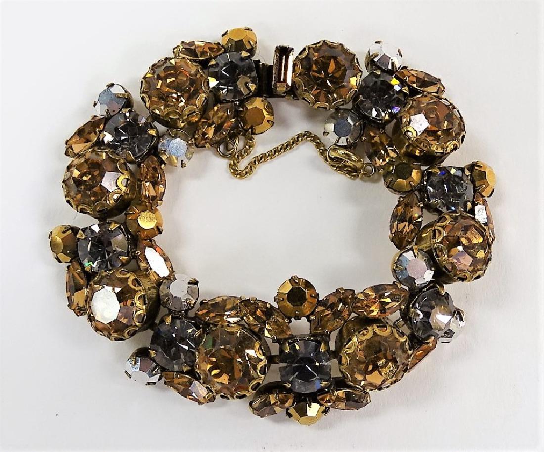 REGENCY GRAY + TOPAZ RHINESTONE BRACELET (1 of 2)