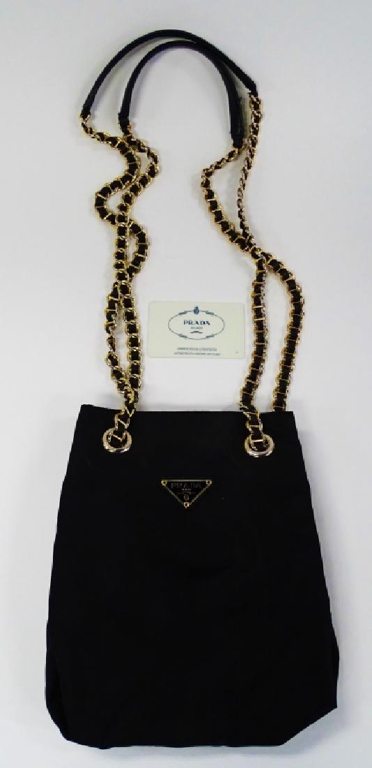 VINTAGE PRADA WOMANS TESSUTO CATENA BAG (1 of 6)