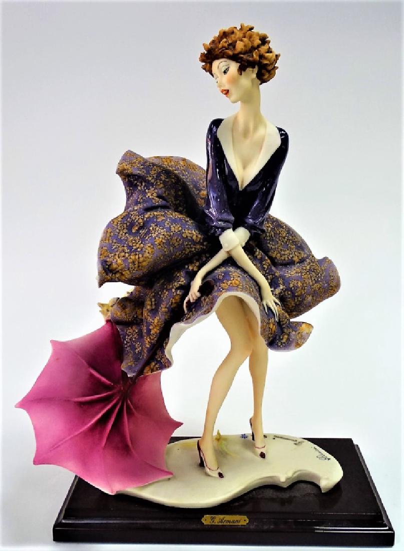 GIUSEPPE ARMANI 'AUTUMN - UMBRELLA' FIGURINE (1 of 3)
