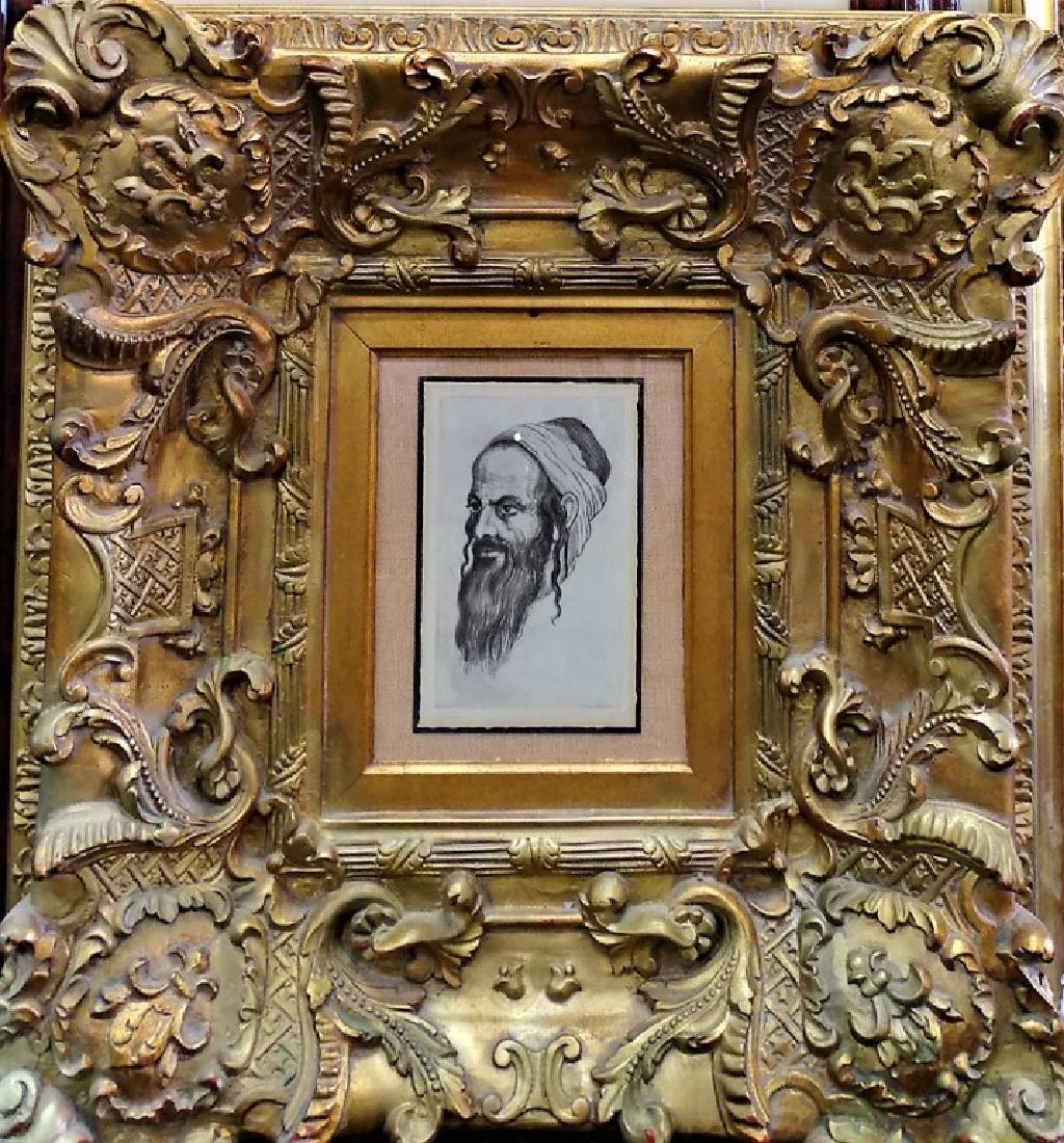 JAKOB EISENBERG ORIGINAL ETCHING OF RABBI SIGNED (1 of 4)