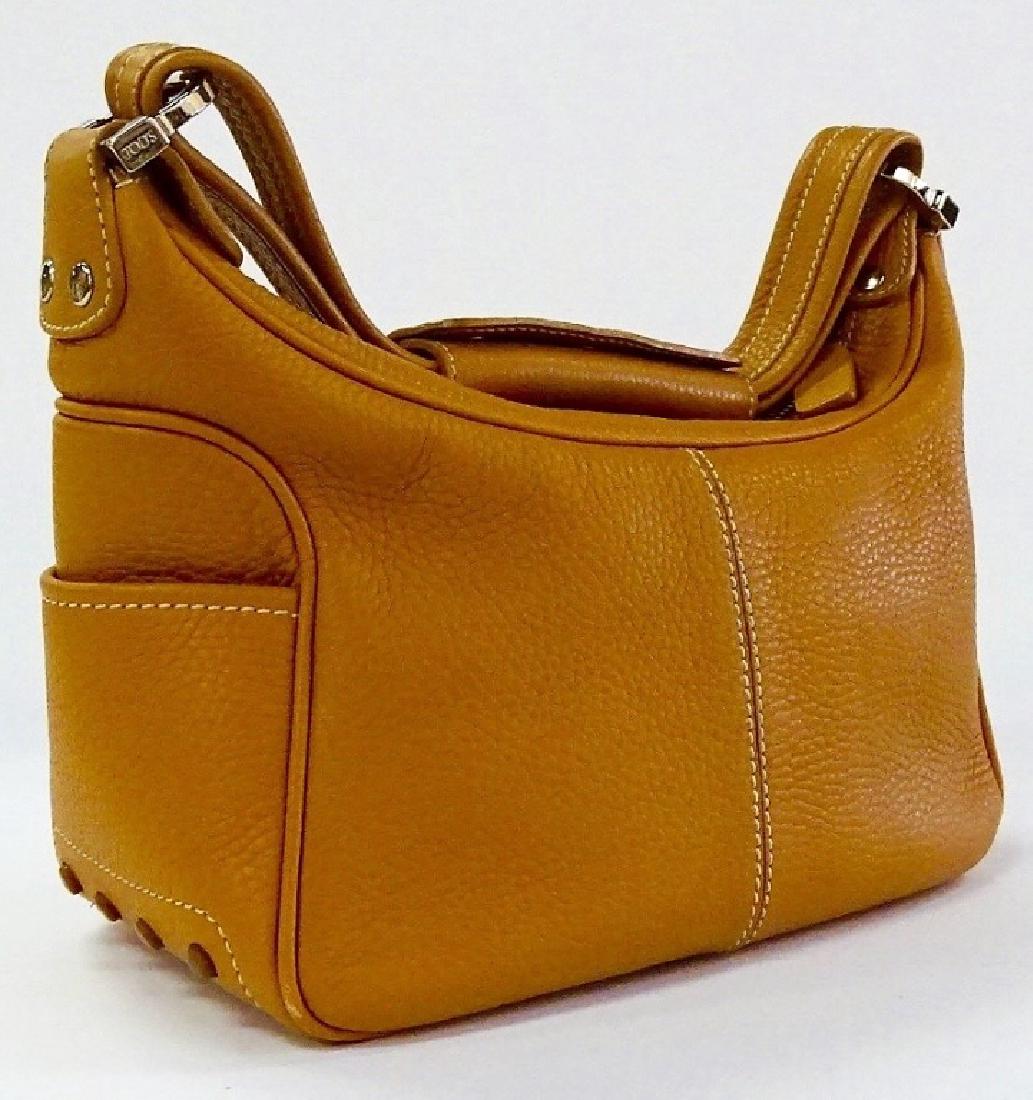 TOD'S GORGEOUS CAMEL LEATHER HANDBAG (1 of 4)