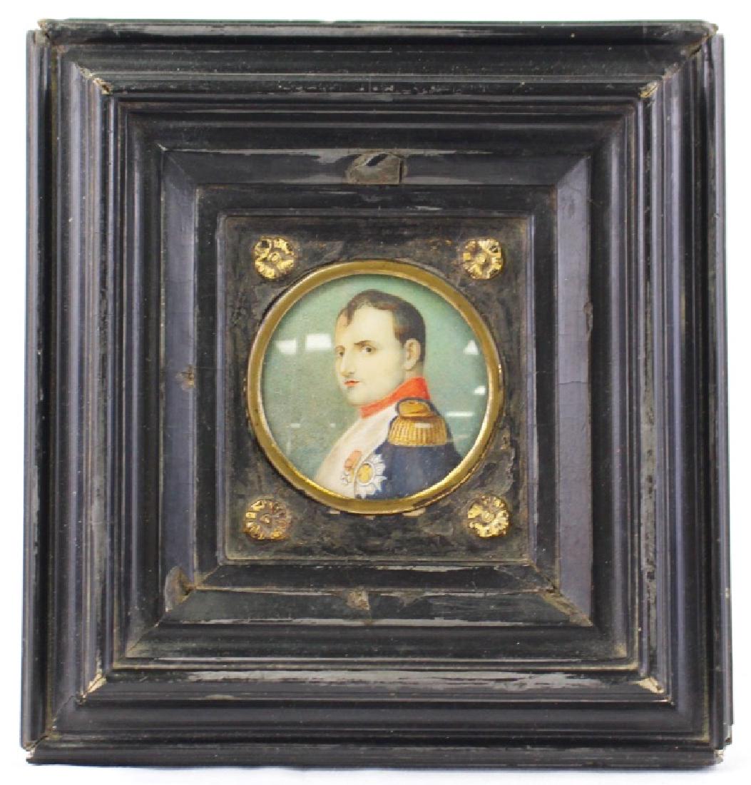 HAND PAINTED PORTRAIT PLAQUE NAPOLEON (1 of 3)