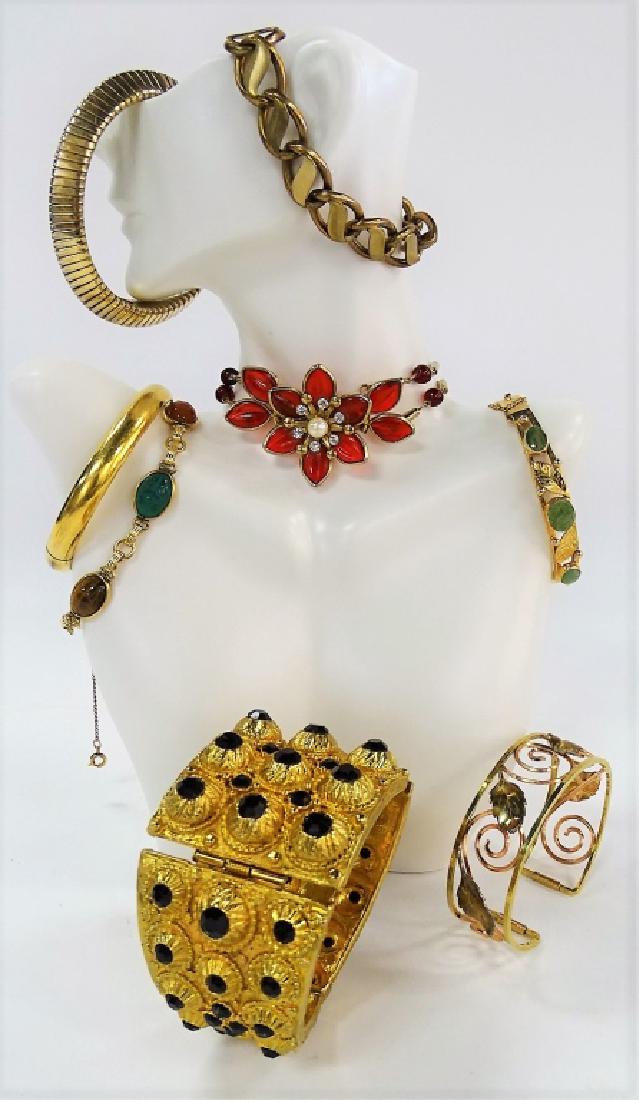 LARGE LOT OF COSTUME BRACELETS (1 of 1)