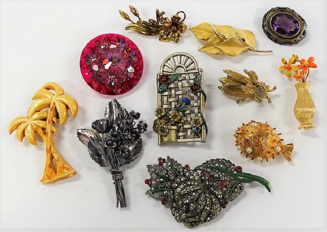 LARGE LOT OF COSTUME PINS (1 of 1)