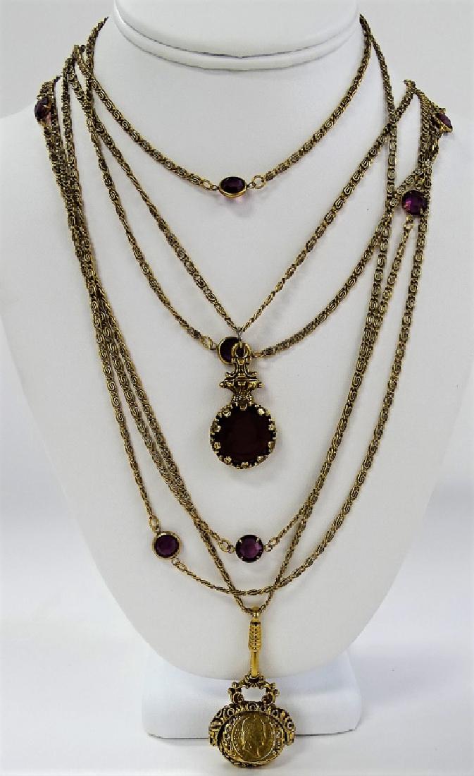 GOLDETTE GLD TN MULTI-STRAND CAMEO NECKLACE (1 of 3)