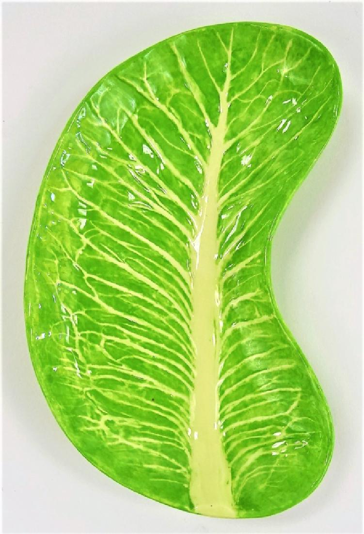 RARE DODIE THAYER LETTUCE WARE SALAD LEAF DISH (1 of 4)