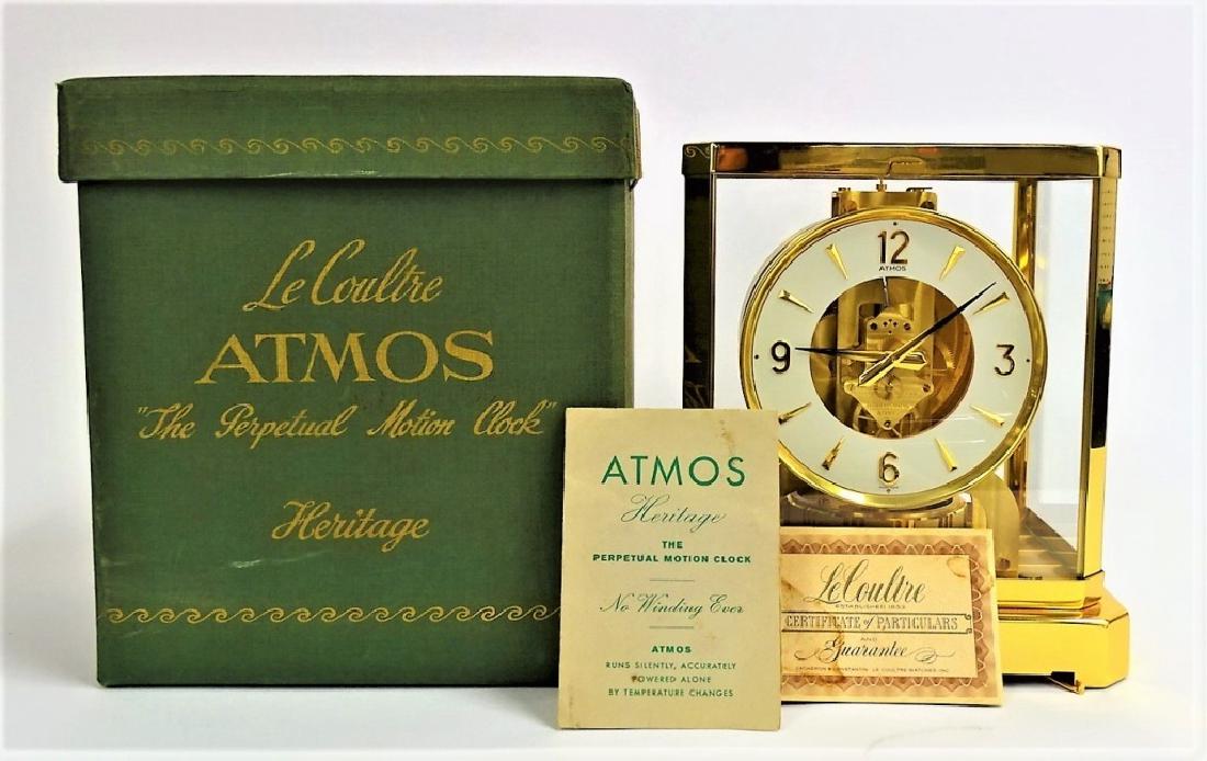 JAEGER LE COULTRE BRASS ATMOS MANTEL CLOCK (1 of 8)