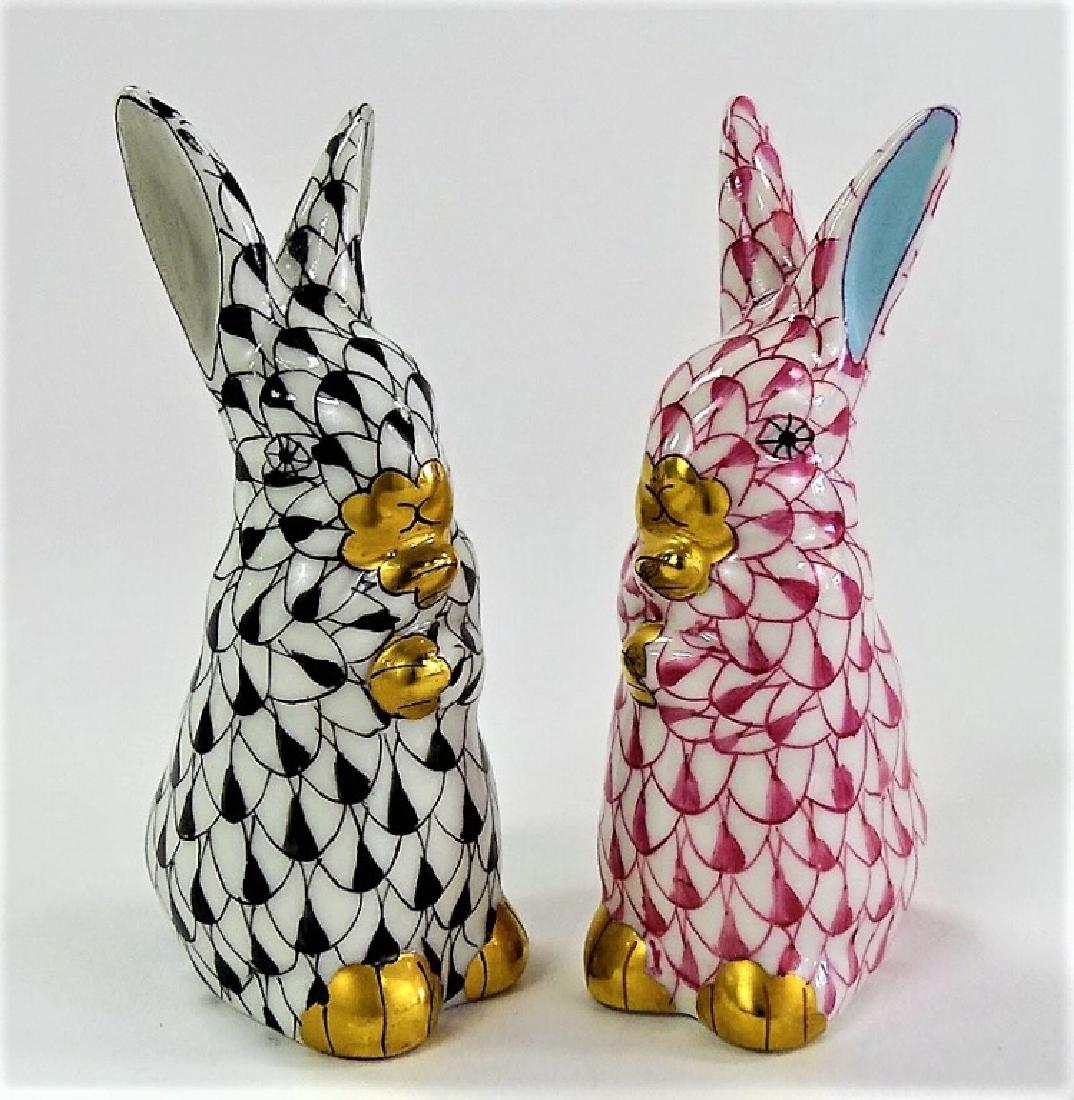 PR HEREND HUNGARIAN H/P PORCELAIN RABBIT FIGURES (1 of 3)