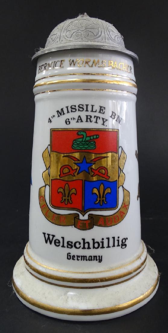 ANTIQUE GERMAN MILITARY REGIMENTAL BEER STEIN