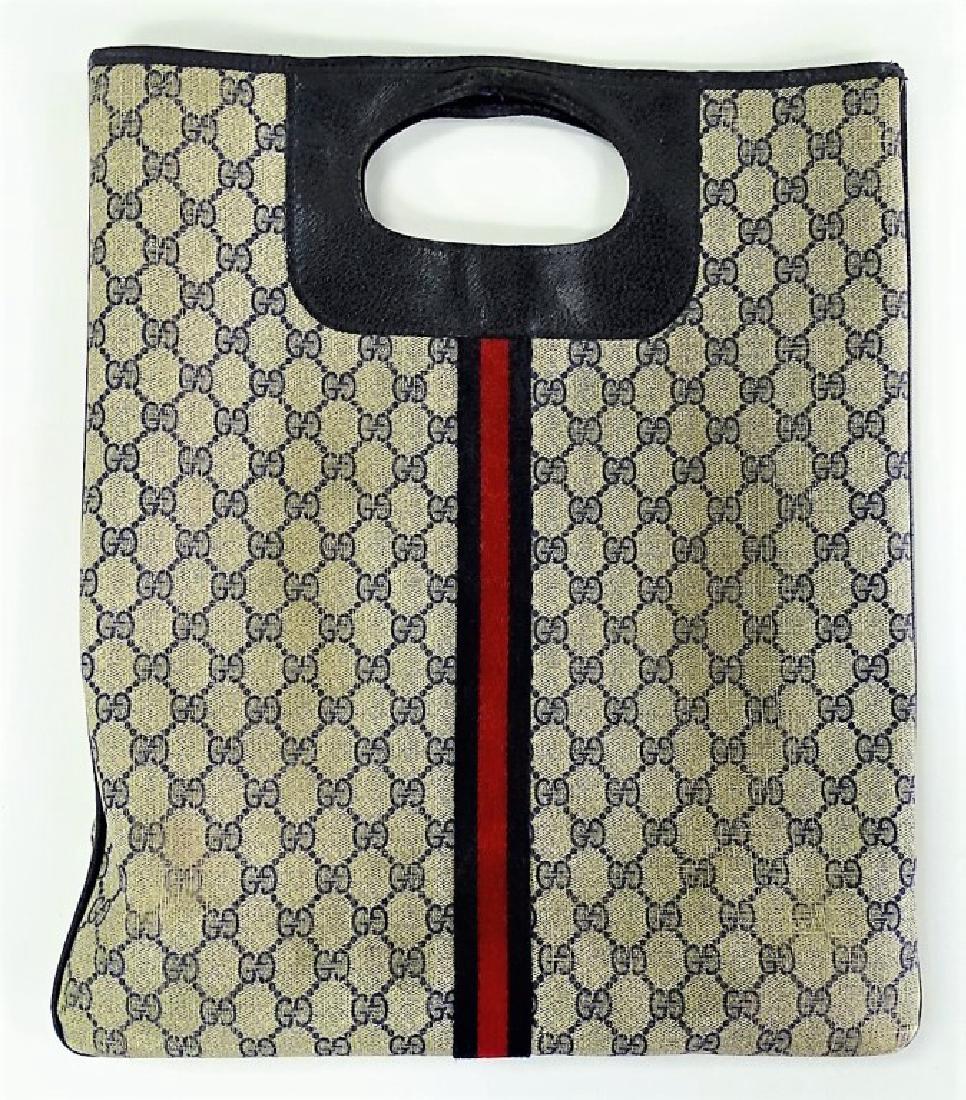 VINTAGE GUCCI MONOGRAM TOTE SHOPPING BAG (1 of 5)