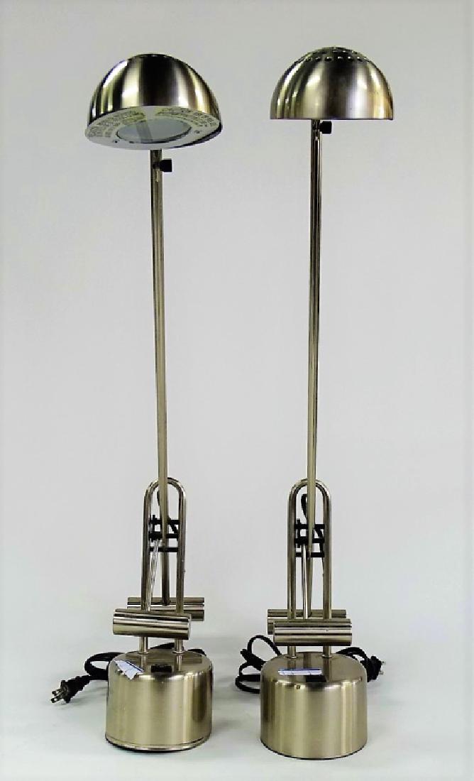 PAIR VINTAGE CONTEMPORARY MECHANICAL DESK LAMPS (1 of 3)