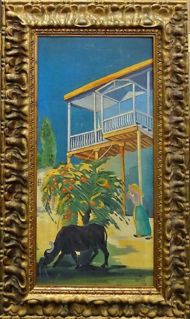ATTRIBUTED TO ARTIST MARTIROS SARYAN OIL ON CANVAS (1 of 4)