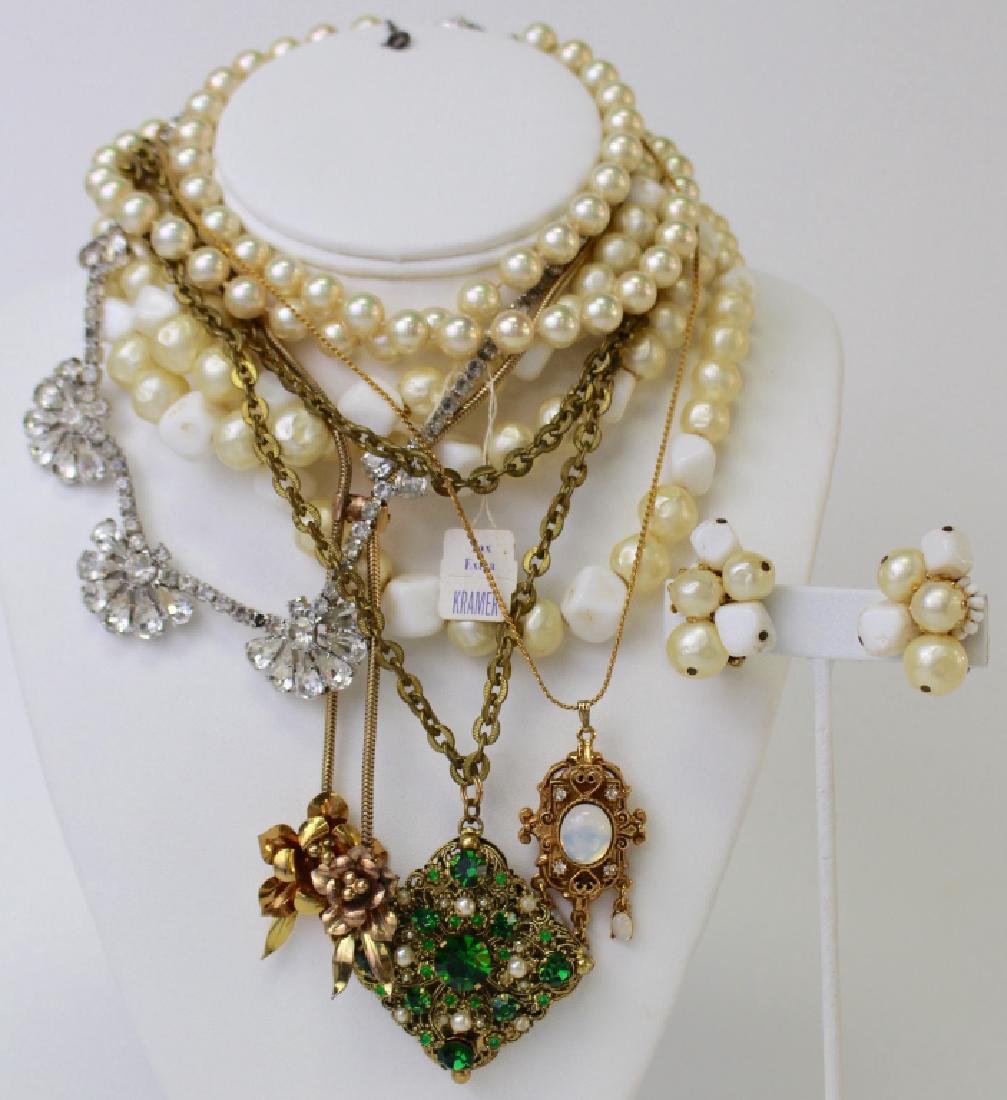 LARGE LOT OF COSTUME NECKLACES (1 of 1)