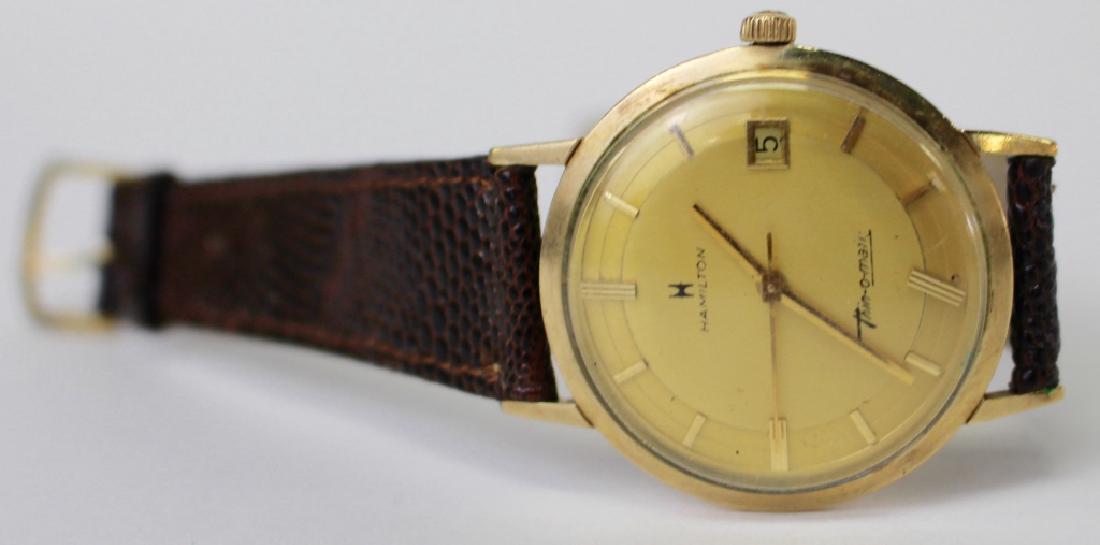 HAMILTON THIN-O-MATIC 10K GOLD FILLED WRIST WATCH (1 of 1)