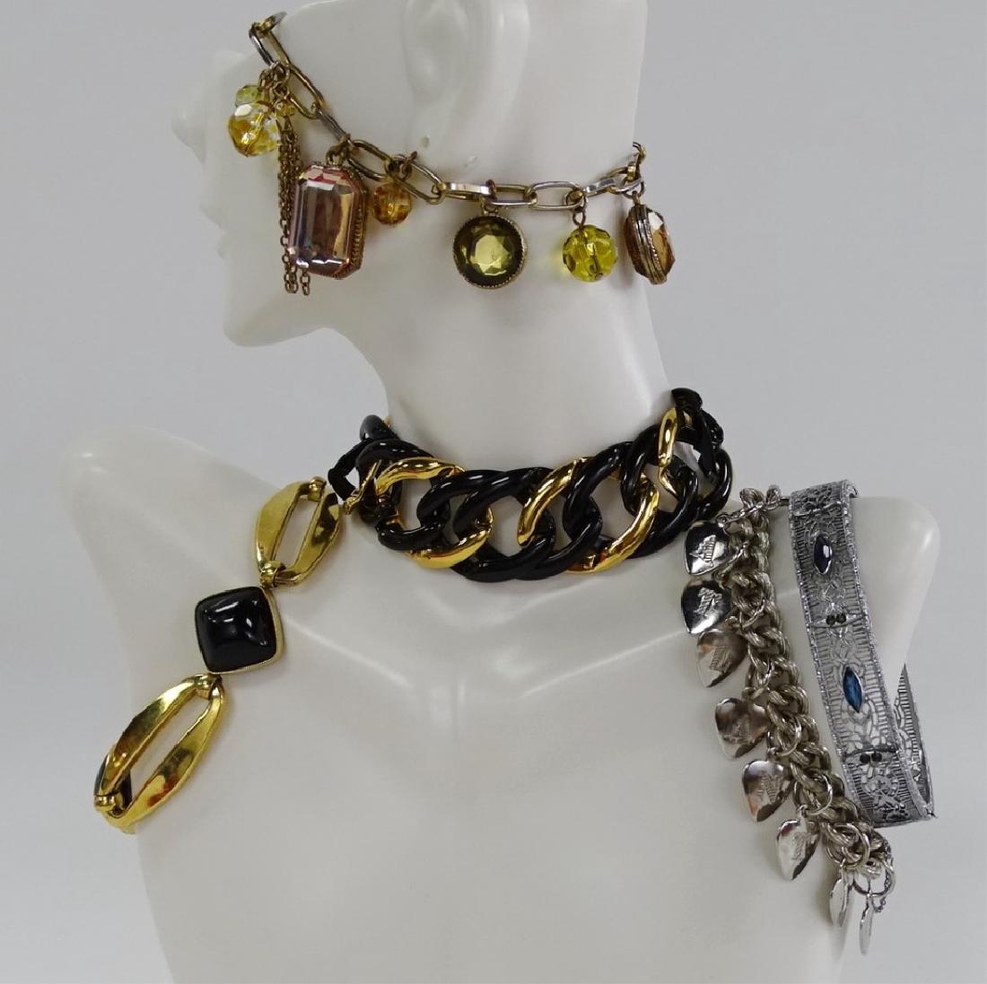 DECORATED LOT OF COSTUME BRACELETS & BANGLES (1 of 1)