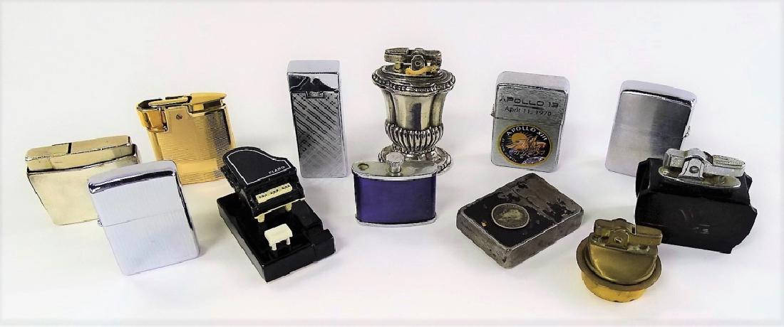 LOT OF 12 VINTAGE CIGARETTE LIGHTERS INC ZIPPOS (1 of 3)