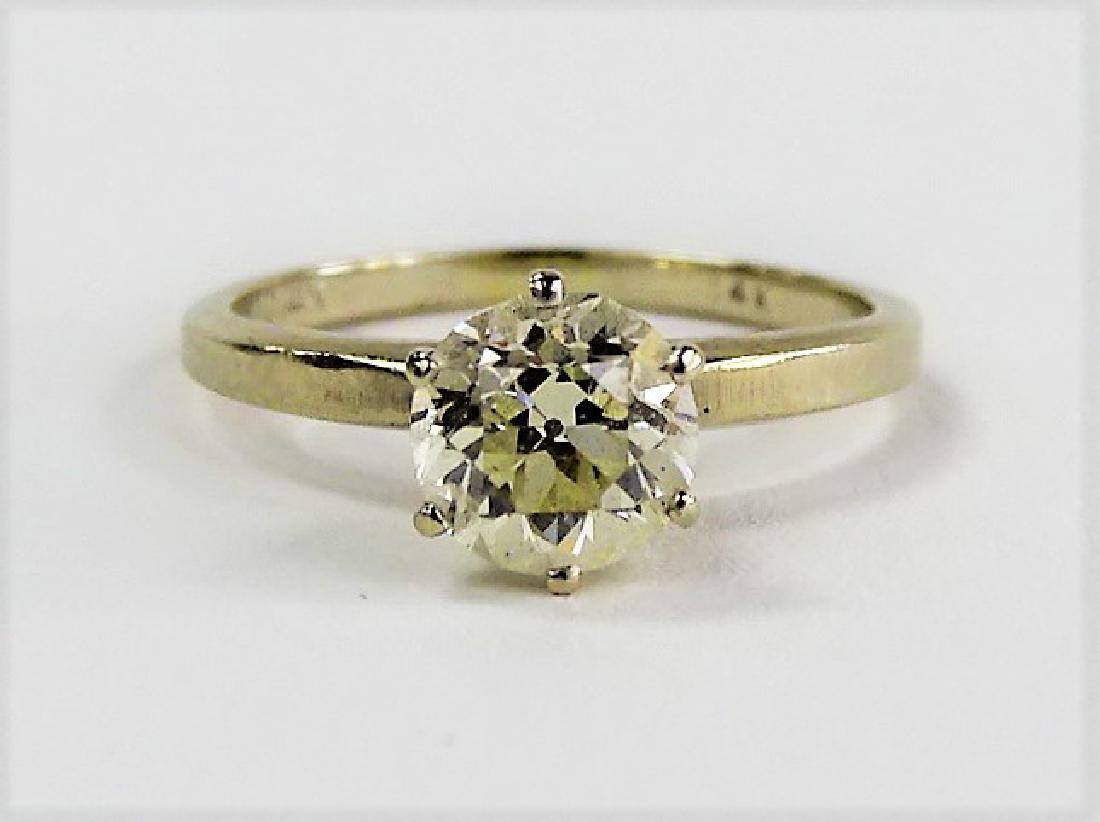 VINTAGE 14KT W GOLD .30CT DIAMOND ENGAGEMENT RING (1 of 5)