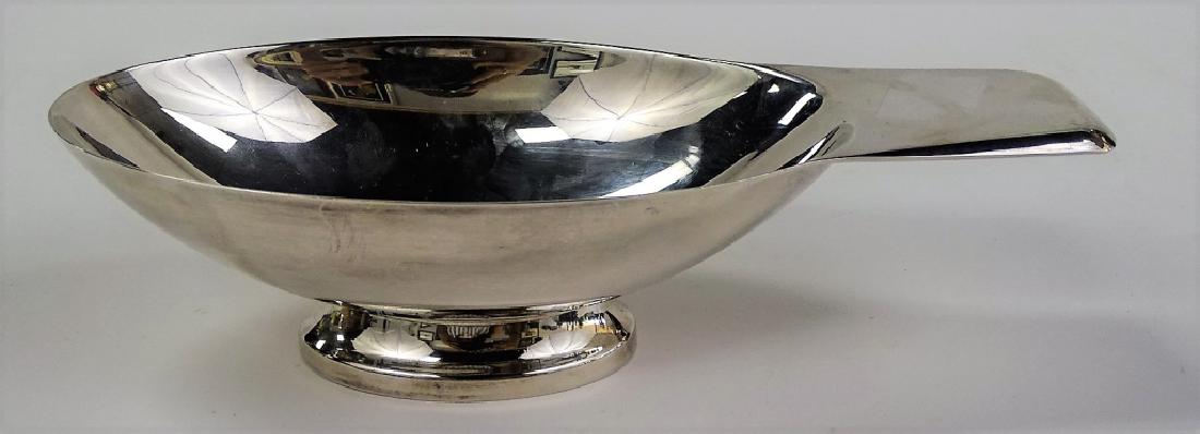 VINTAGE CHRISTOFLE SILVER GRAVY BOAT: Vintage Christofle silver gravy boat marked to bottom. Measures approx 8 1/2' long. Will not ship can refer local shippers.