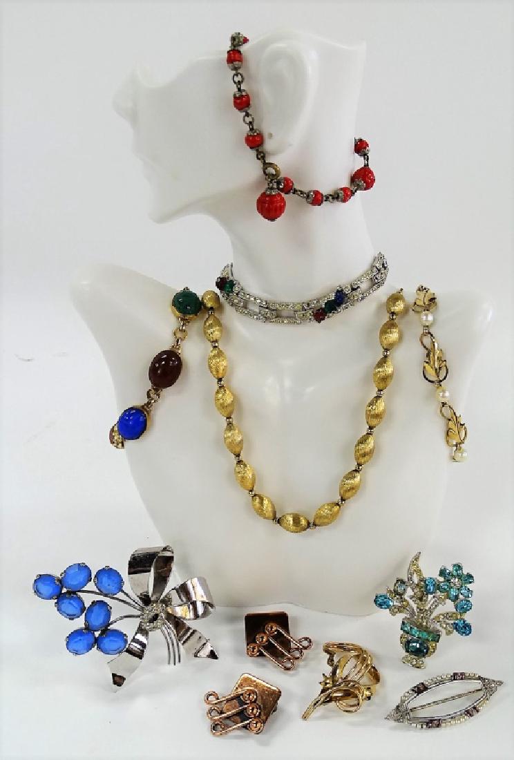 LARGE LOT OF VINTAGE COSTUME JEWELRY (1 of 1)